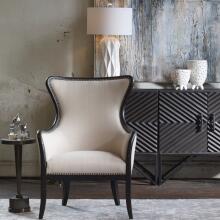 Malena-Glossy White Table Lamp