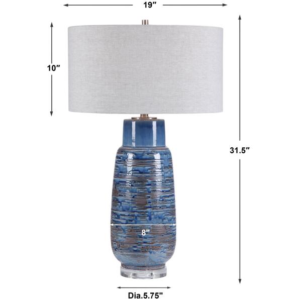 Magellan Blue Table Lamp