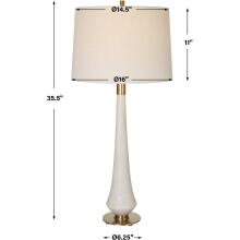 Marille-Ivory Stone Table Lamp