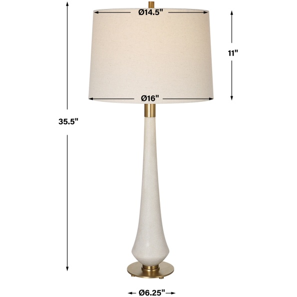 Marille Ivory Stone Table Lamp