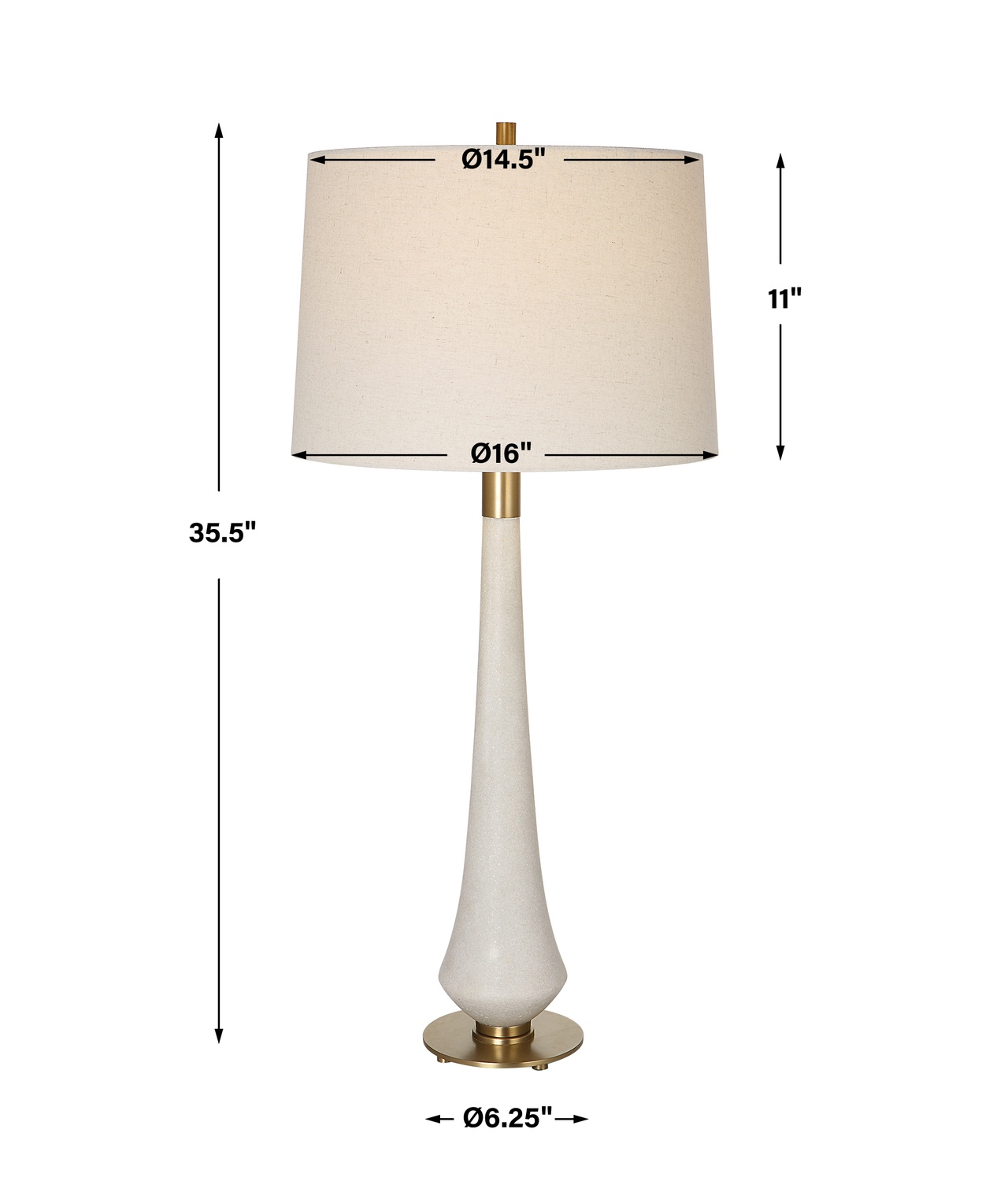 Marille-Ivory Stone Table Lamp