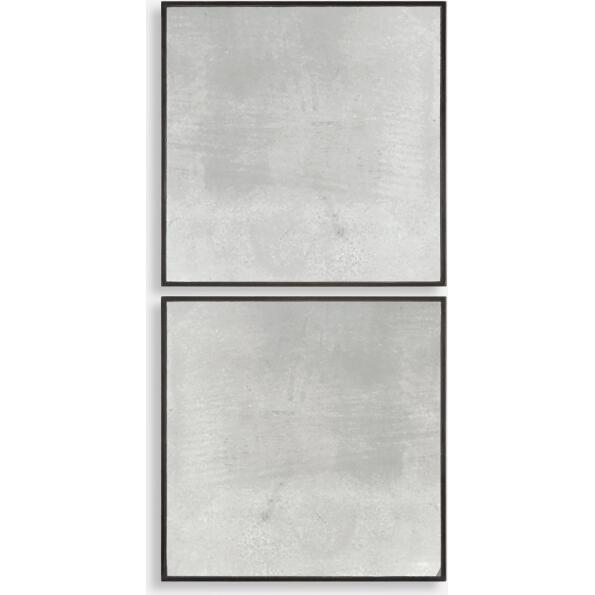 Matty Squares-Antiqued Square Mirrors