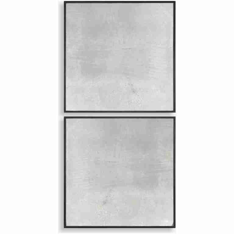 Matty Squares-Antiqued Square Mirrors
