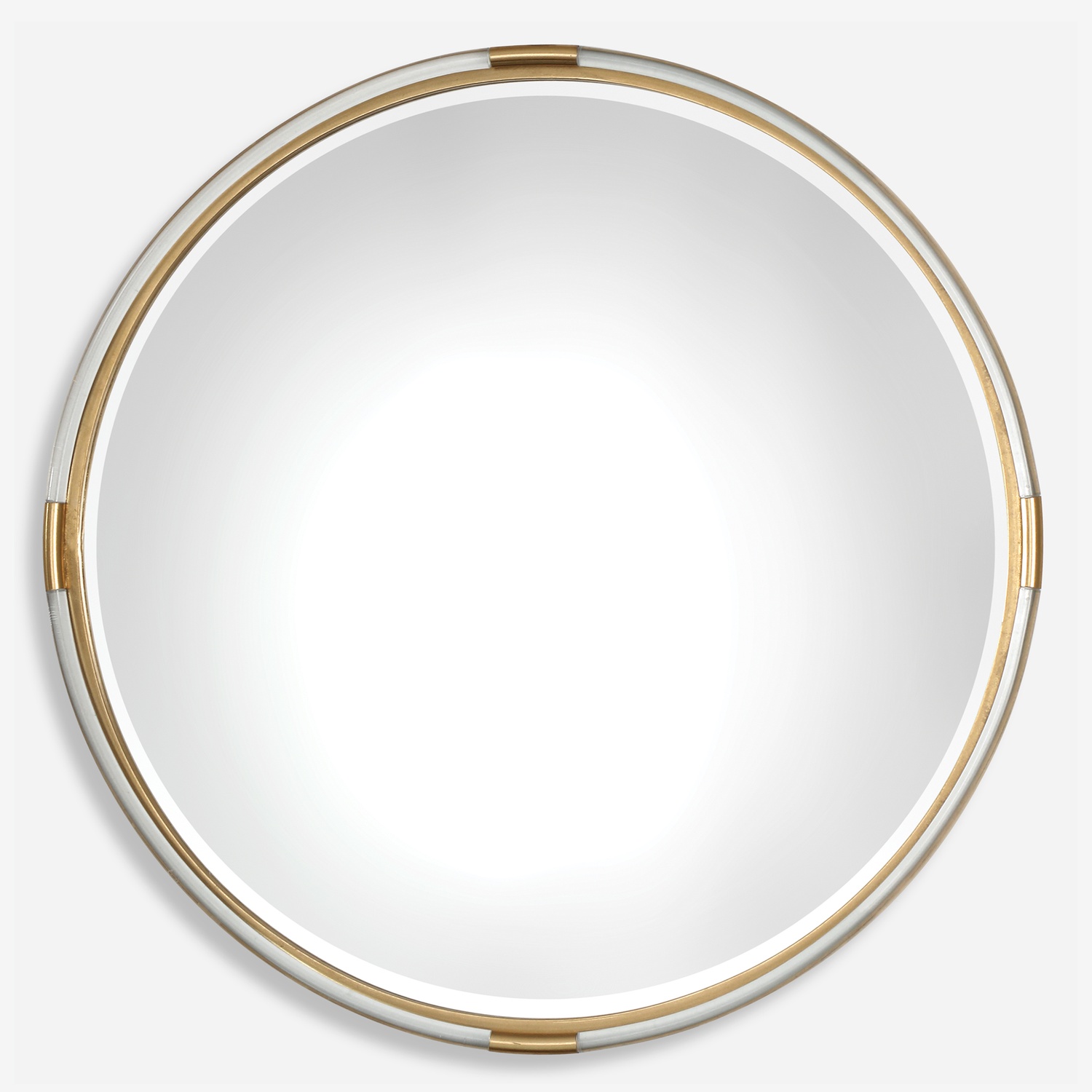 Mackai-Round Gold Mirror