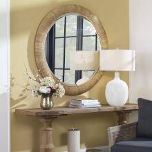 Mariner-Natural Round Mirror