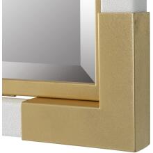 Malik-White & Gold Mirror