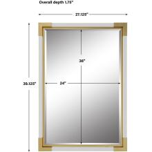 Malik-White & Gold Mirror