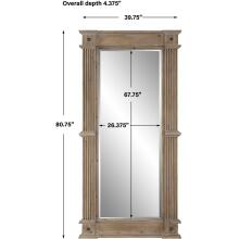McAllister-Natural Wood Oversized Mirror