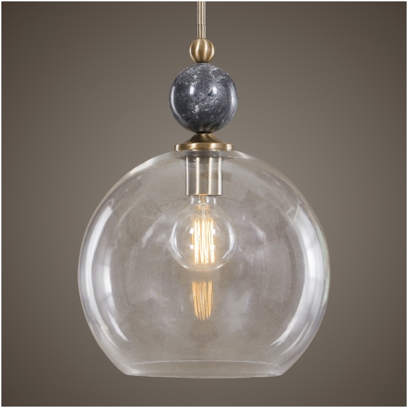 Uttermost Mendota 1 Light Glass Pendant