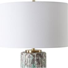 Meltdown-Ivory Teal Table Lamp