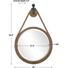 Melton-Round Pulley Mirror
