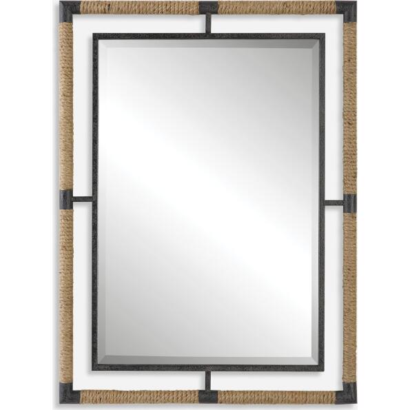 Melville-Iron & Rope Mirror