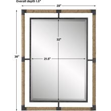 Melville-Iron & Rope Mirror