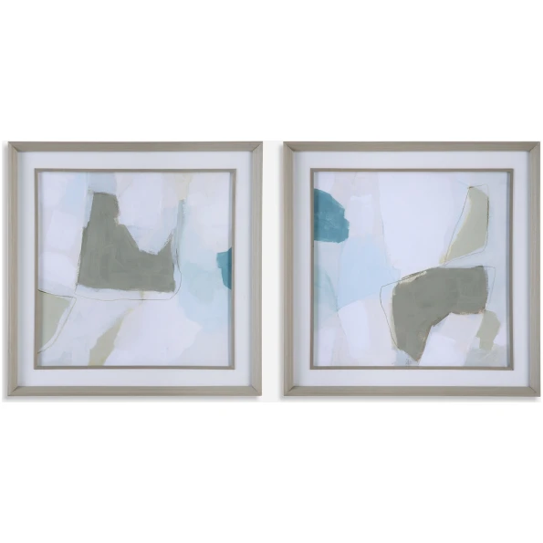 Mist Shapes-Framed Prints