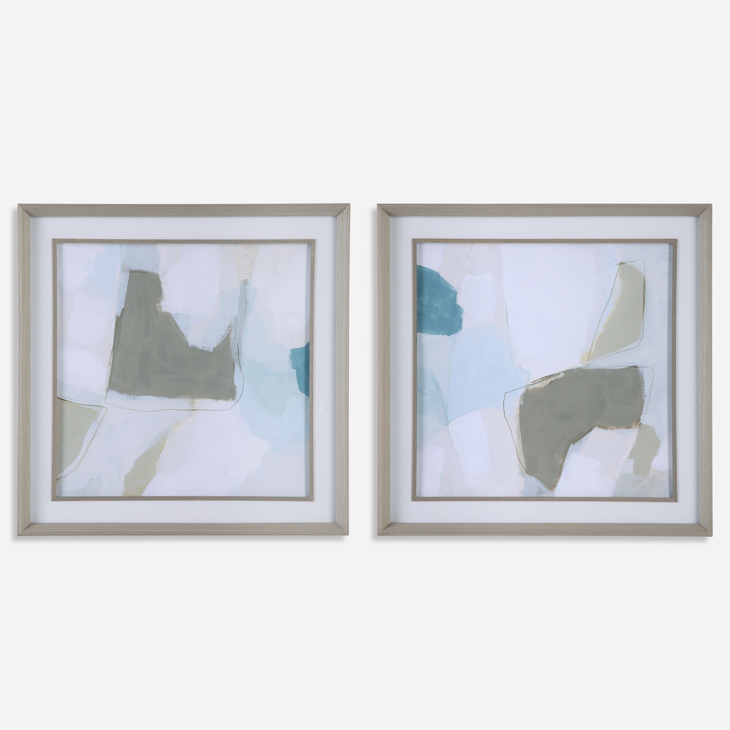 Mist Shapes-Framed Prints