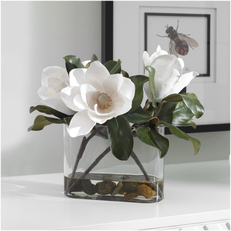 Uttermost Middleton Magnolia Flower Centerpiece