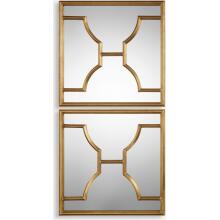 Misa-Gold Square Mirrors S/2