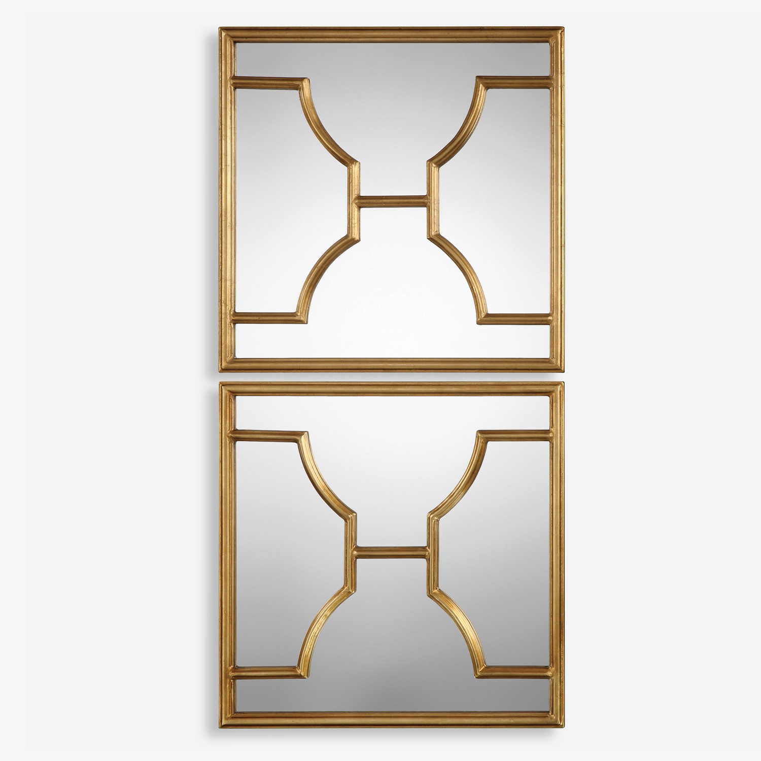 Misa-Gold Square Mirrors S/2