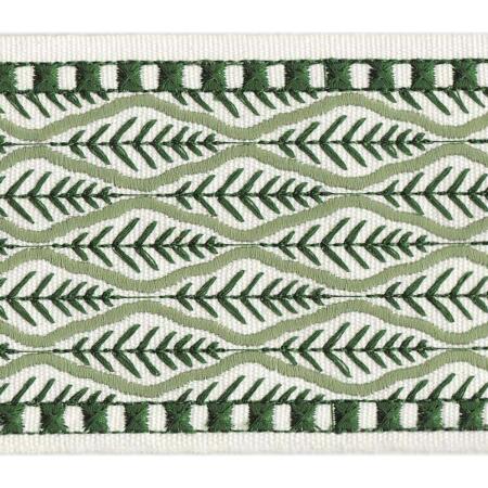 Mimosa Tape/Green - Tape Trim - Frisco