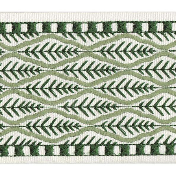 Mimosa Tape/Green - Tape Trim - Frisco