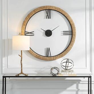 Uttermost Montecito Coastal Modern Wall Clock