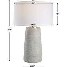 Mountainscape-Gray Ceramic Table Lamp