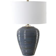 Moher-Glossy Blue Table Lamp