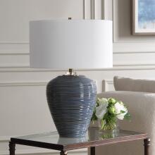 Moher-Glossy Blue Table Lamp