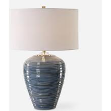 Moher-Glossy Blue Table Lamp