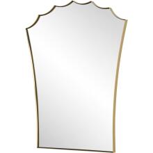 Monarch-Scalloped Arched Vanity Mirror
