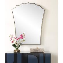 Monarch-Scalloped Arched Vanity Mirror
