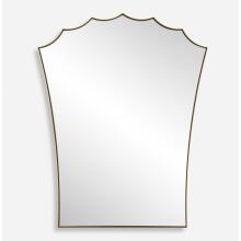 Monarch-Scalloped Arched Vanity Mirror