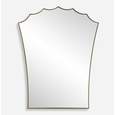 Monarch-Scalloped Arched Vanity Mirror
