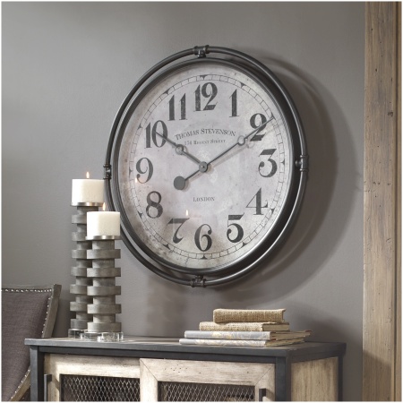Uttermost Nakul Industrial Wall Clock