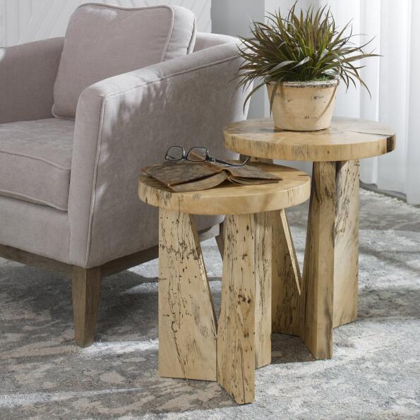 Nadette Natural Nesting Tables