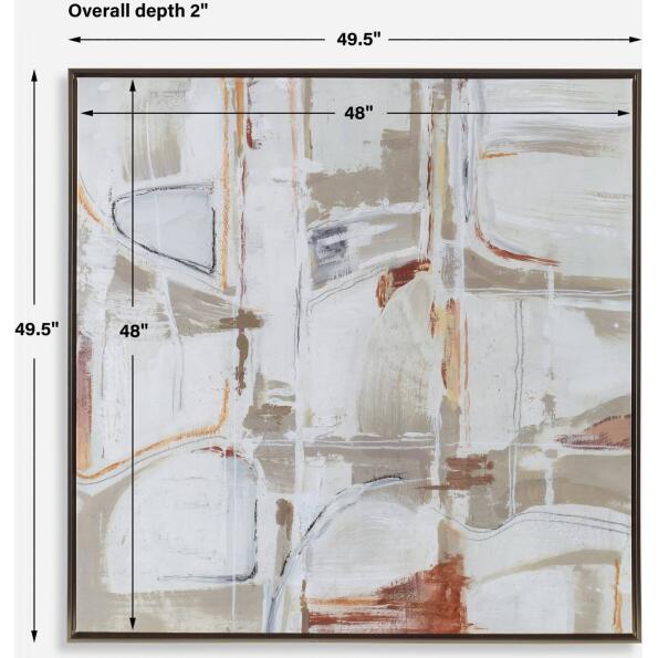 Neutral Nirvana Abstract Canvas Art