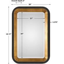 Niva-Metallic Gold Wall Mirrors