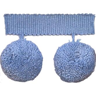 Noa Pompom/Blue - Tassel Trim - Cypress