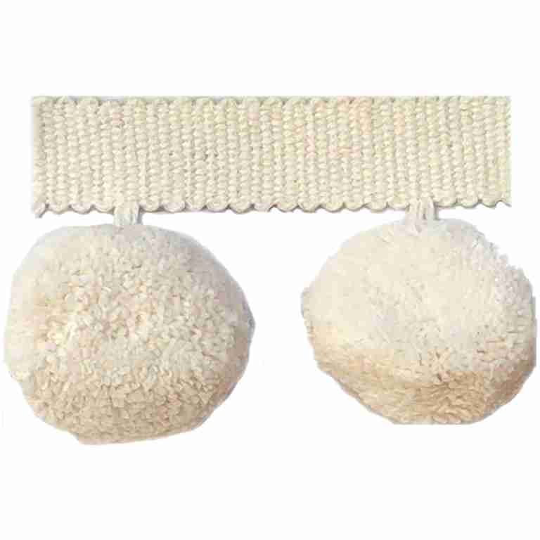 Noa Pompom/Ivory - Tassel Trim - Dallas