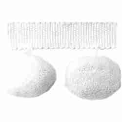 Noa Pompom/White - Tassel Trim - Near Me