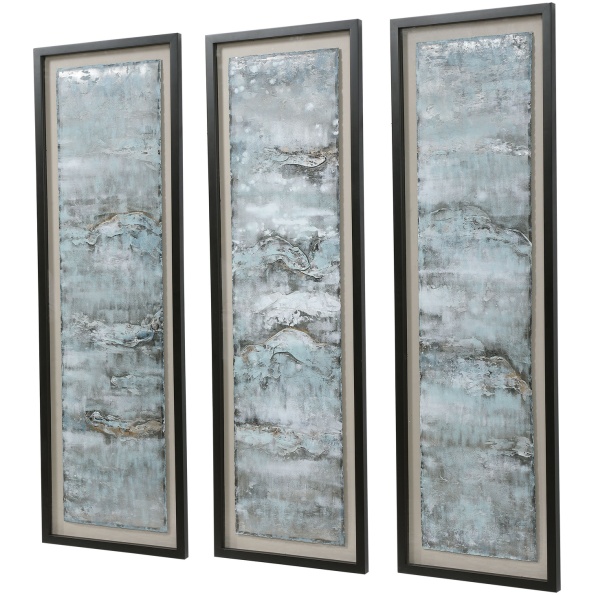 Ocean Swell Painted Metal Art
