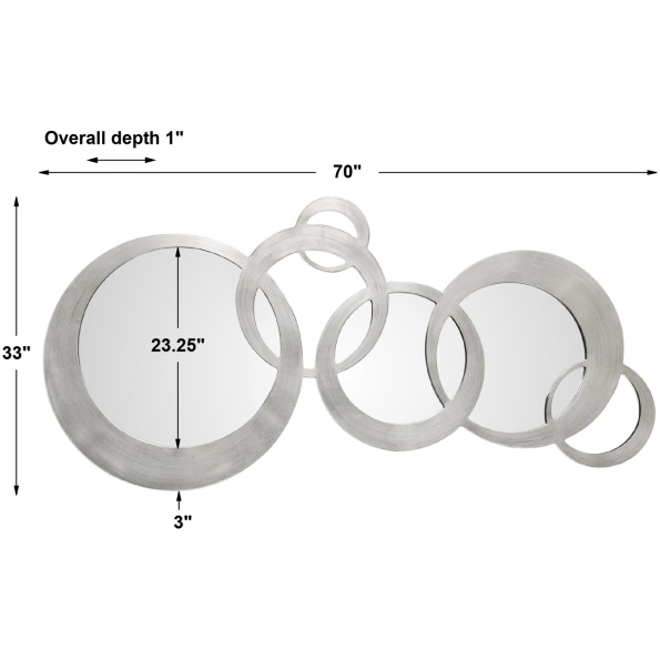 Odiana Silver Rings Modern Mirror