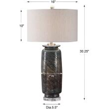 Olesya-Olesya Swirl Glass Table Lamp