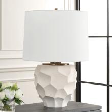 On Edge-Chalk White Table Lamp