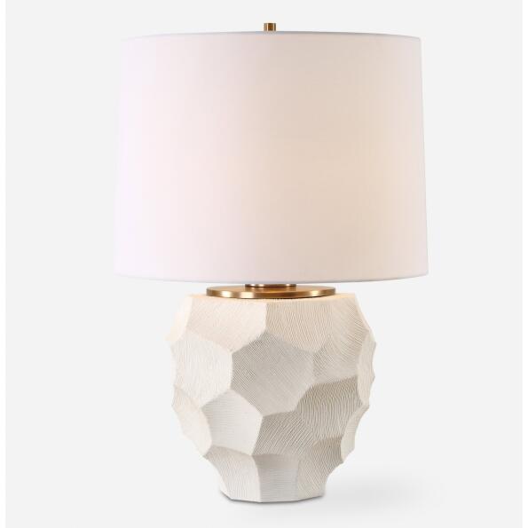 On Edge-Chalk White Table Lamp