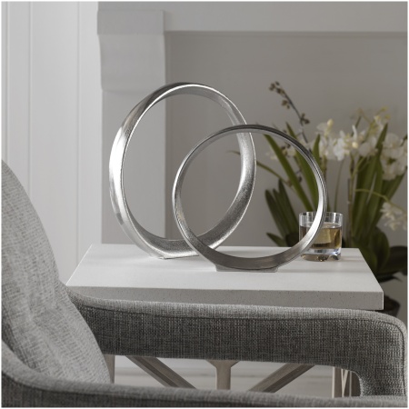 Uttermost Orbits Nickel Ring Sculptures