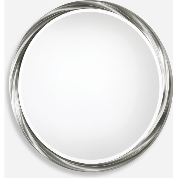 Orion-Silver Round Mirror
