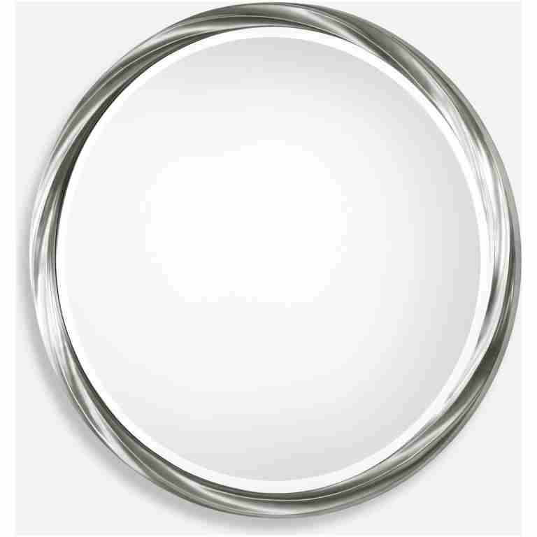 Orion-Silver Round Mirror