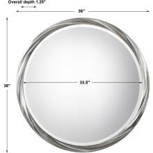 Orion-Silver Round Mirror