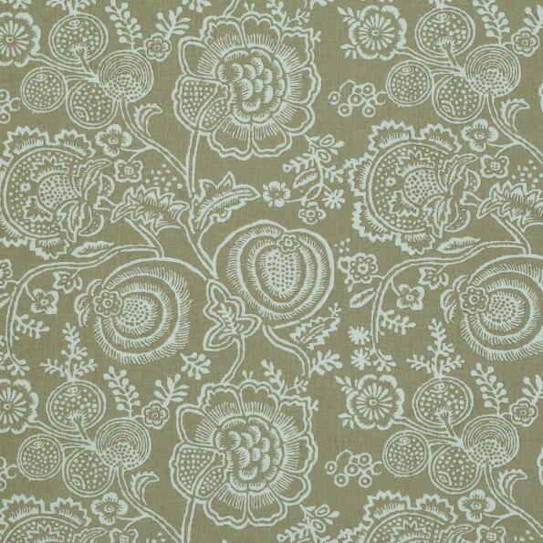 P-Heena/Natural - Prints Fabric Suitable For Drapery